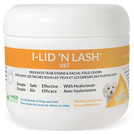 I Lid N Lash Hygiene Vet Wipes, 60PK 54599